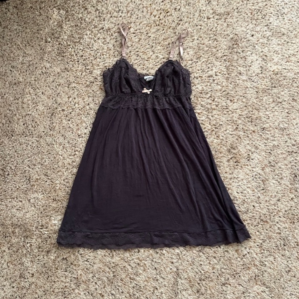 Dollcore Coquette Purple/Brown Dark Feminine Lace Shirt-Tank
